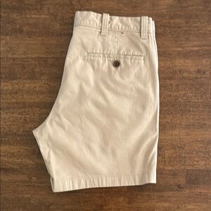 J. Crew Tan Flat Front Shorts Classic Style